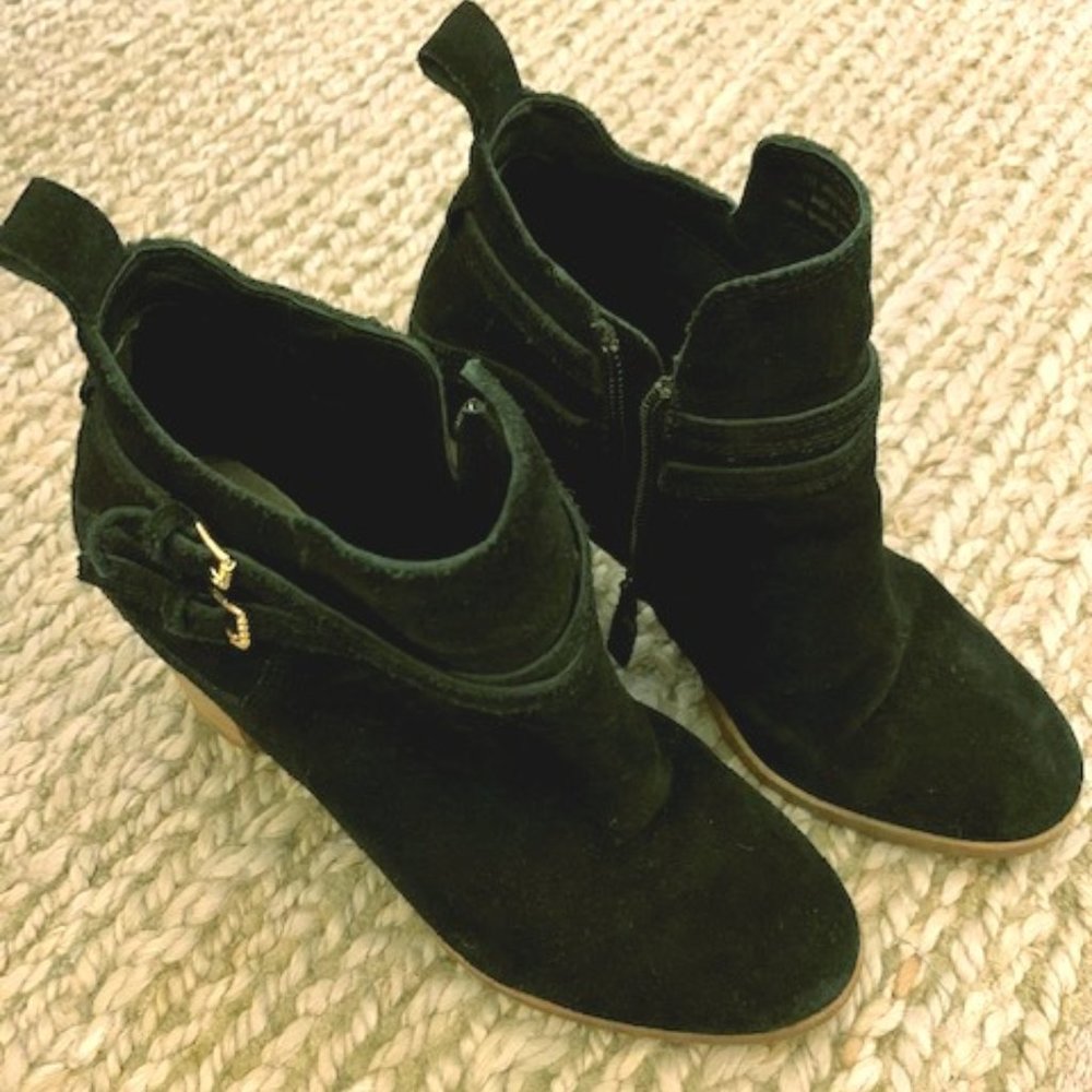 Cole Haan Linnie Bootie - Black Suede - Sz 8